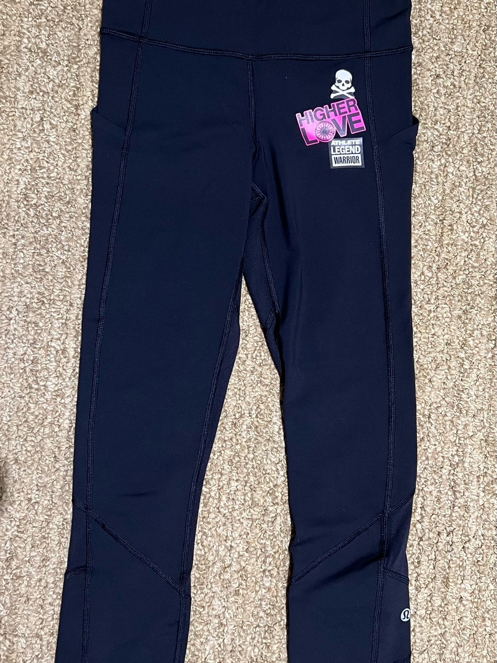 Black Lululemon x SoulCycle Leggings